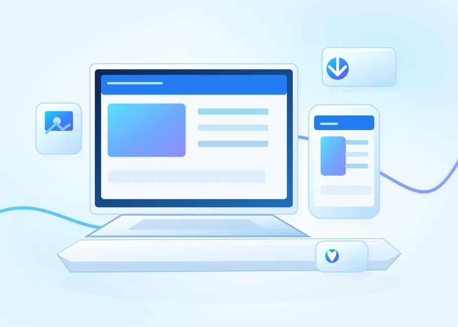 Illustration: a website shown on a laptop and a phone