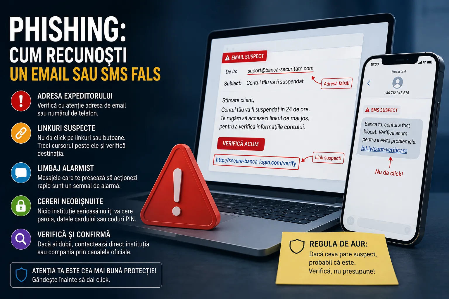 Phishing: how to spot a fake email or text message