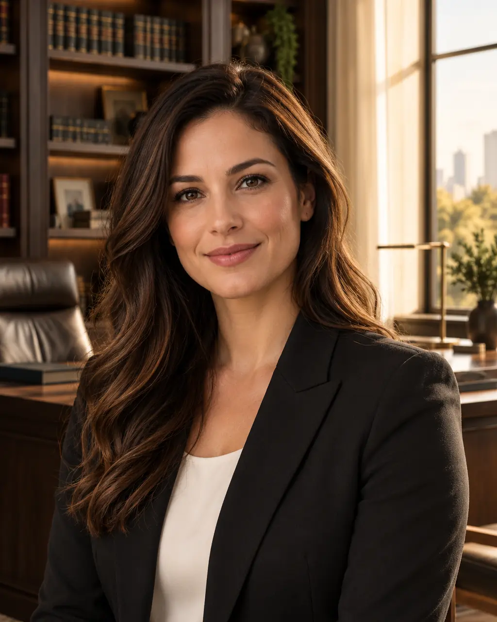 Lawyer in a blazer in the office