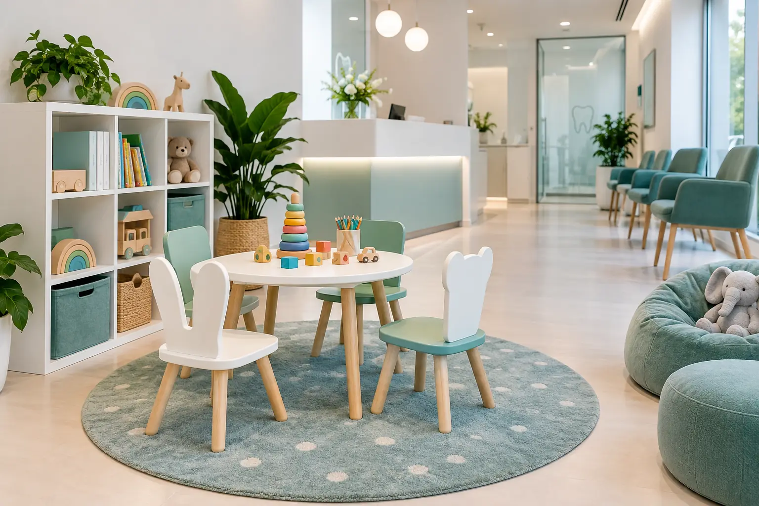 Children’s play corner in the waiting room