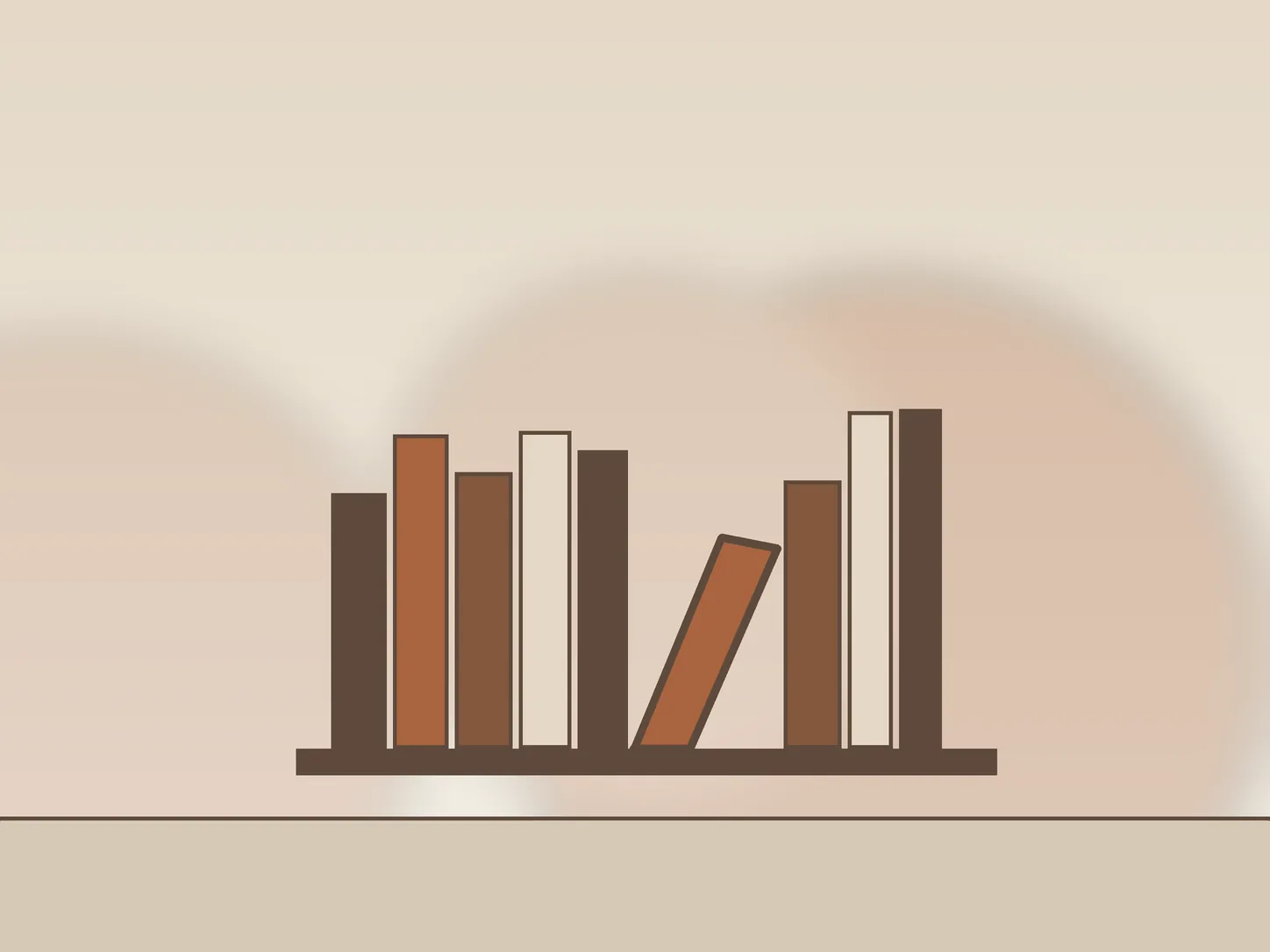 The bookshelves in the larger consulting room